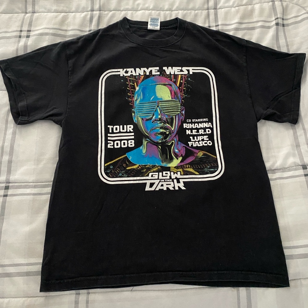 Kanye West Glow in the Dark 2008 Tour Shirt